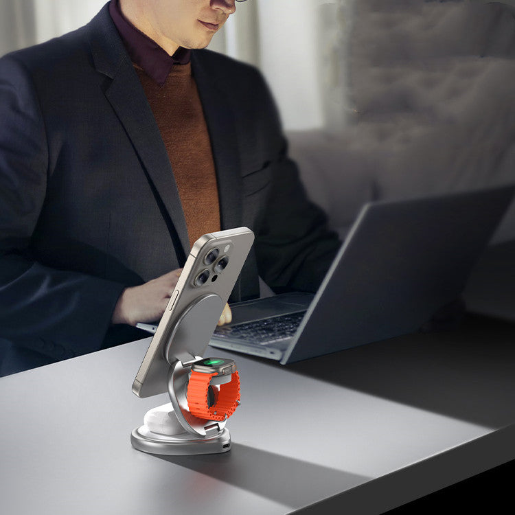 3-in-1 Folding Magnetic Wireless Charger - Sustainable stuff